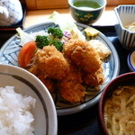 松菊 - 松菊　カキフライ定食970円