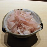鮨 唐島 - シャリのたまごかけご飯にかつお節