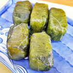 さんき茶屋 - セットのめはり寿司