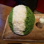 yelo - 抹茶かき氷(マスカルポーネソーストッピング)