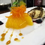 オステリア チロ - アランチャ カラメラータ＆ティラミス