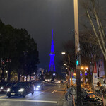 うどん 錦 - ブルーのライトアップがキレイですね！名古屋のランドマークのテレビ塔です•*¨*•.¸¸☆*･ﾟ