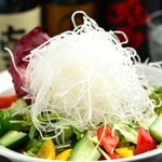 Crispy radish yuzu salad