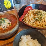 Menya Taimu - 肉野菜つけ麺＋小ライス