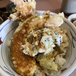 手打ちそば いけ善 - 天丼