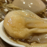 らぁ麺や 嶋 - トゥルッとワンタン