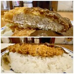 Arando - ロースカツもしっかりとしているのです♪
                      福神漬けでもラッキョでもなく、ザーサイを添えているのが珍しいのです！