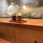 備長炭火焼 じげ 築地店  - 220303木　東京　備長炭火焼 じげ 築地店　焼き場