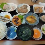 天橋立市場食堂街 - おまかせ魚定食