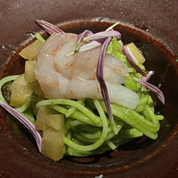 KAZAN - 甘海老と洋梨の冷たいフェデリーニ