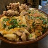 炭火やきとり 萩 - 親子丼　しめじバター＆ニラ玉　唐揚げトッピング