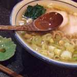 烈志笑魚油 麺香房 三く - 白壺ラーメン