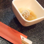 烈志笑魚油 麺香房 三く - お通し