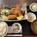 猫丸食堂 - ★ミックスフライ定食　¥1,250（税込）