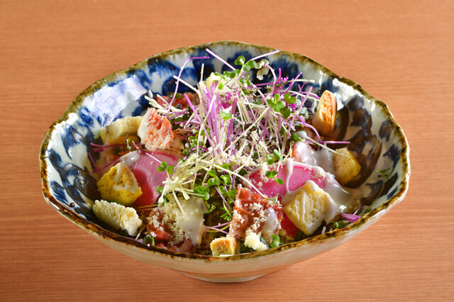 スプラウト(カイワレ系新芽野菜)のシーザーサラダ