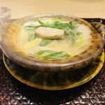 富小路 やま岸 - ◆熊鍋（月の輪熊）
      ☆熊（京都）と海老芋（富田林）と九条葱