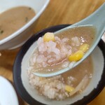 おおぎやラーメン - 【2022.3.3(木)】ライスにみそラーメンのスープを入れた