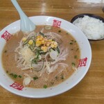 おおぎやラーメン - 【2022.3.3(木)】セットのみそラーメンとライス