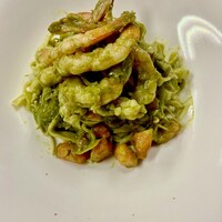 海老とフレッシュトマトのジェノベーゼ<生パスタ>