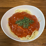 浅草 開化楼 - パスタ 市販アラビアータソース掛け　2022.3