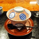 草庵 鍋島 - 山田錦のお粥 有明産白魚、空豆