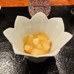 草庵 鍋島 - あこや貝 土佐酢ジュレ