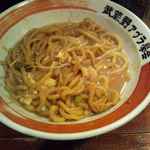 最後は汁かけ旨しな油そば