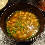 草庵 鍋島 - なめこの味噌汁