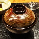 草庵 鍋島 - なめこの味噌汁