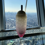 スカイツリーカフェ - ピンクレモンドリンク700円