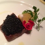 MAISON DE CAVIAR BELUGA - 上総和牛のステーキ　よさこいキャビアのせ