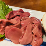 やきとり 嶋家 - モツ刺し。