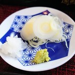 くろむぎ - 「稲敷のれんこん天ざる」の薬味