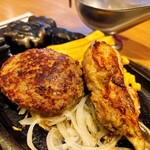 ブロンコビリー - 炭焼きチキンステーキとビリーハンバーグランチ