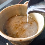 手打蕎麦 よしの - 蕎麦湯、ドロッドロ