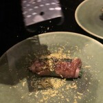 北海道焼肉 北うし - カラスミ掛け