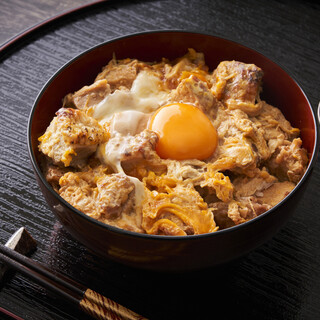 Oyakodon with Shingen chicken and Kurofuji farm pastured Oyako-don (Chicken and egg bowl)