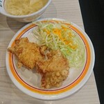 餃子の王将 - 唐揚げ(中華丼セット)