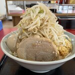 ラーメン もっけだの - 『ラーメン普通ニンニクマシマシヤサイマシマシ+味玉』