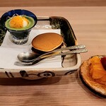 馬車道 大かわ - 甘味三点