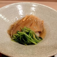 馬車道 大かわ - 淀大根とフカヒレの炊き合わせ