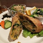 根津の谷 - 玄米ビーフンと野菜の春巻き