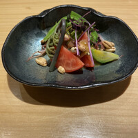 華丸吉日 - 蛍いかと春野菜のサラダ仕立て