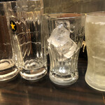 ラーメン道楽 - 生ビール500円，ハイボール450円