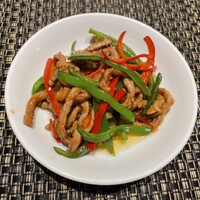 天津飯店 本店 - 天津飯店コース　牛肉とピーマンの細切り炒め