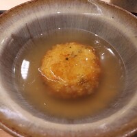 銀座 水野 - 新じゃがの団子汁あんかけ仕立て
