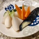 伸喜 - ぬか漬け（400円）。