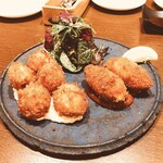 kitchen俊貴 - タラバガニのクリームコロッケ&北海道産帆立のフライ