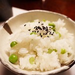 空 - うすい豆のごはん♪