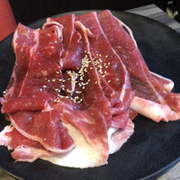 食べ飲み放題 焼肉ダイニングちからや 名駅店 - ブリスケ　薄いけど硬いす